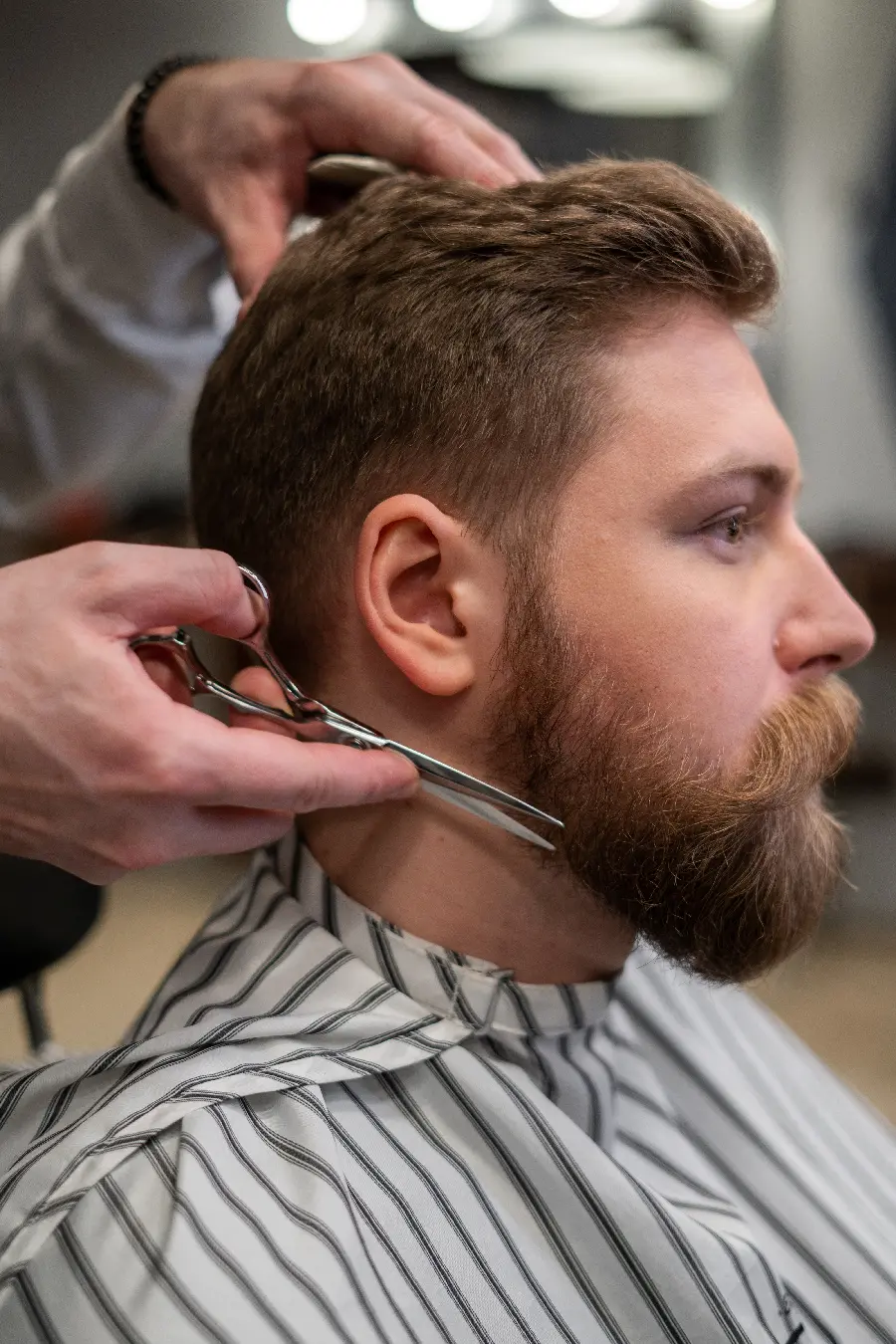 4k background of the latest men's beard and hair style 2024 and 1403