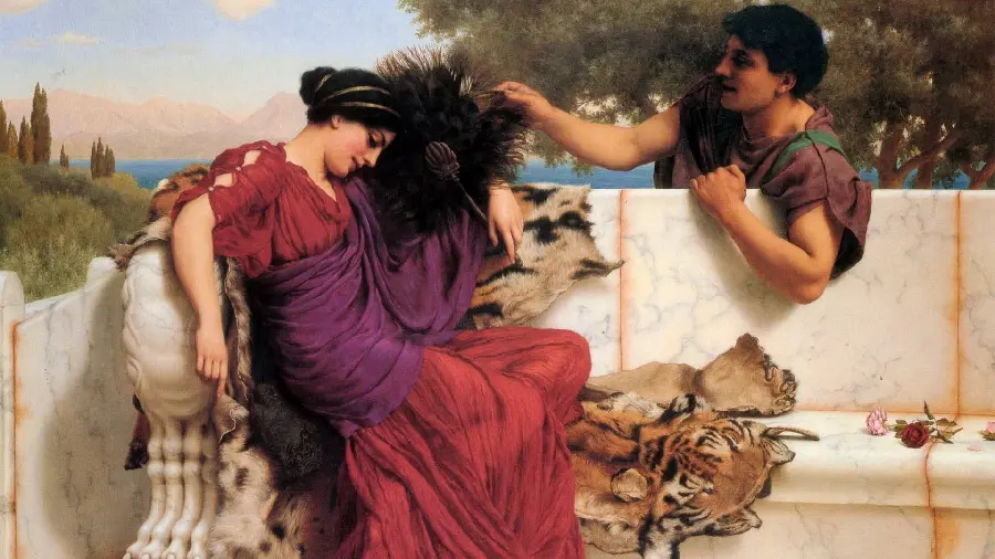 Download a photo of an incredibly beautiful and spectacular romantic painting 