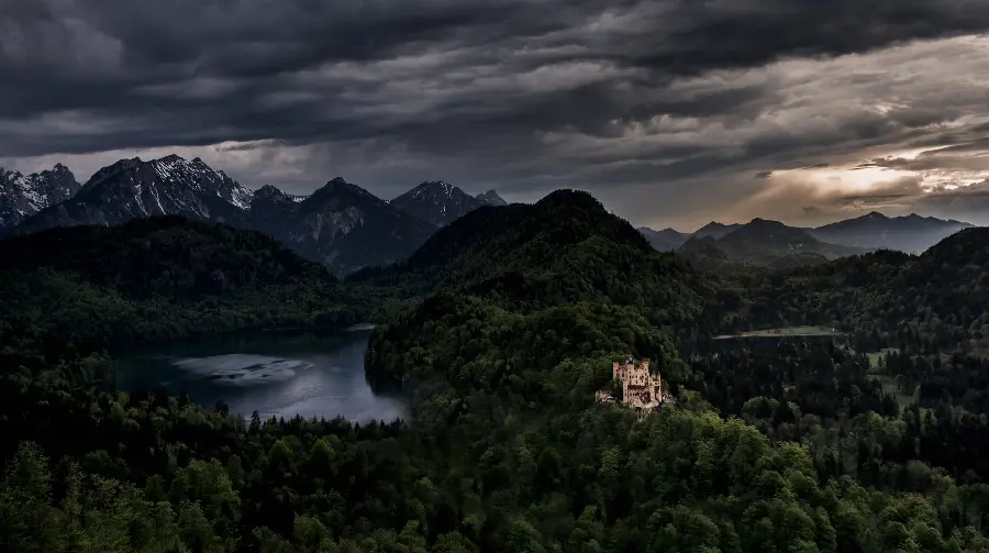 Full HD quality background photo of scary and beautiful nature