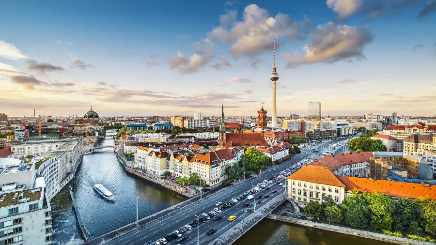 HD Background of the Modern and Classy City of Berlin, Germany