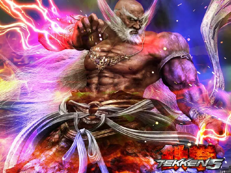 Heihachi Mishima Stock Photo on Tekken 5 Poster