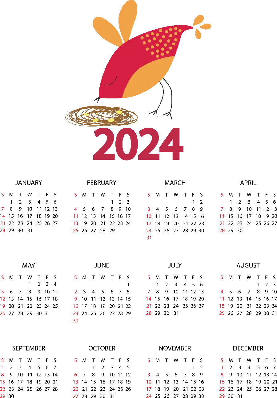 Download various 2024 calendars with interesting designs