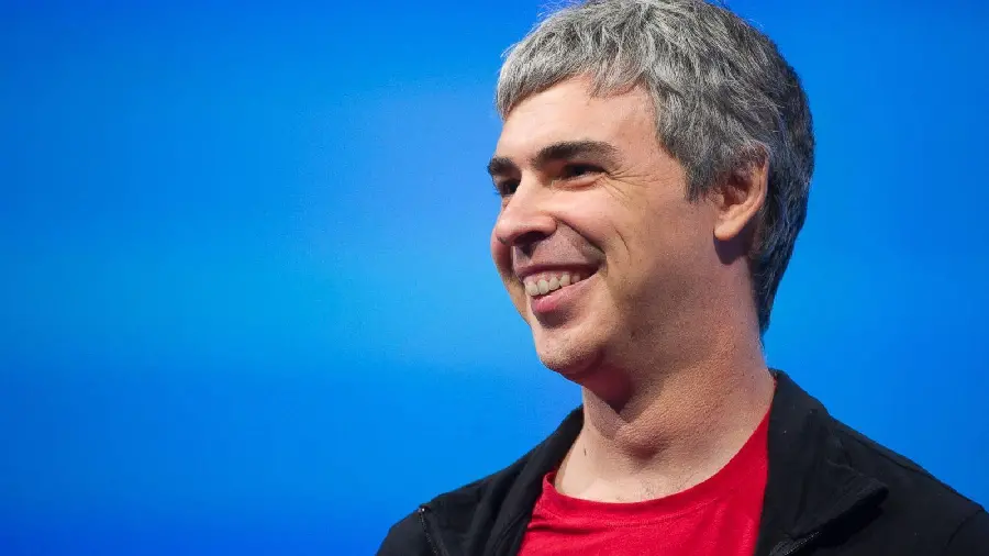 Interesting wallpaper of Larry Page's smiling face