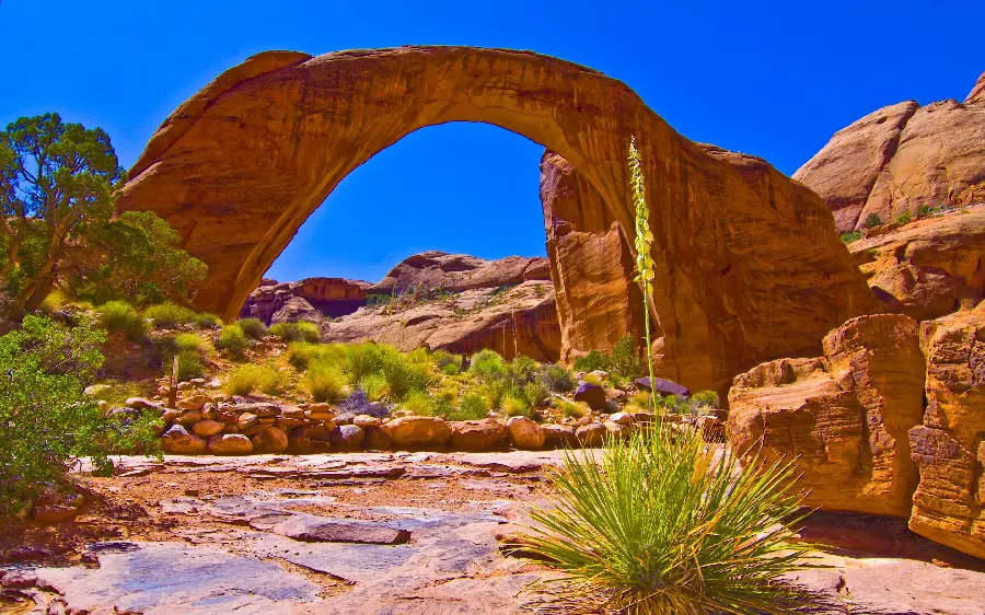 The most beautiful photo of a landscape in Utah from the Rainbow Bridge National Monument