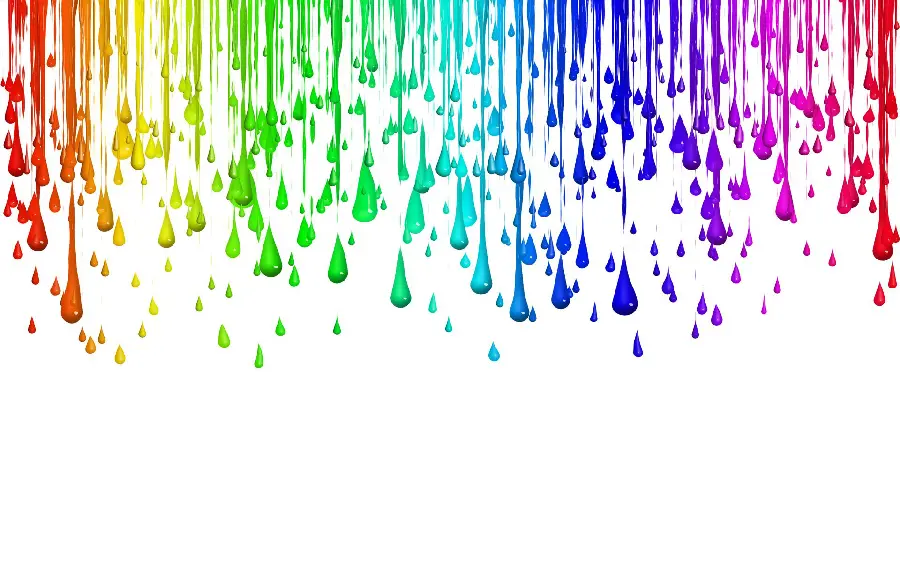 Interesting and spectacular HD image and background with a falling color scheme on a white background