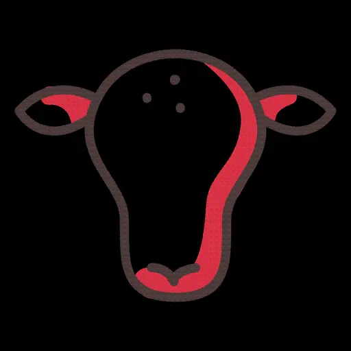 Cartoon Graphic Cow PNG Image Without Background