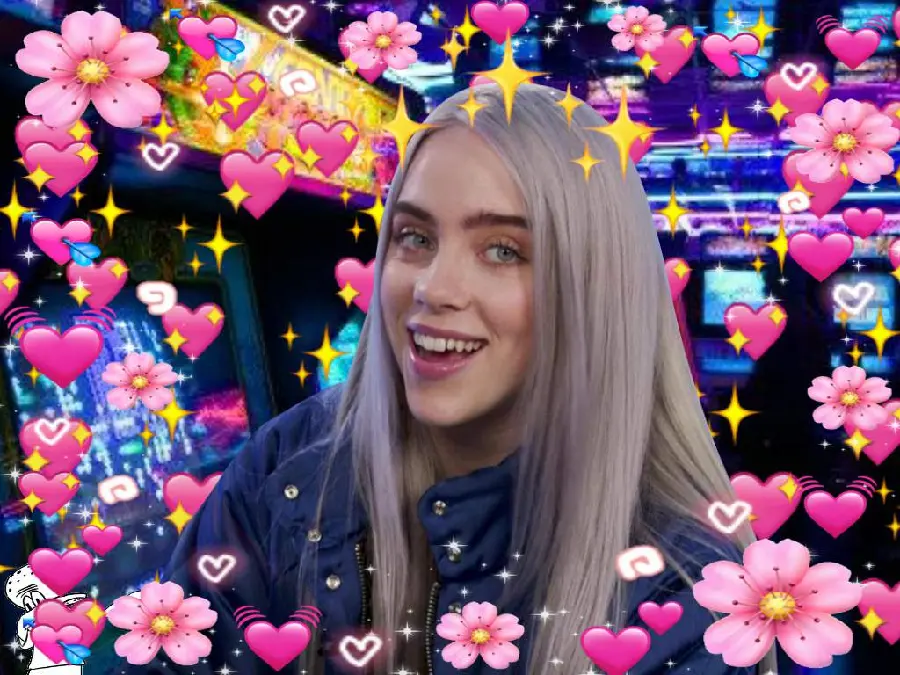 Wallpaper of Billie Eilish, the first teenage singer with a worldwide fan base