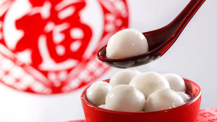 Picture of the famous Chinese dish Tangyuan suitable for desktop and computer backgrounds 