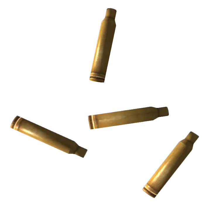 Old bullets and war bullets in PNG format