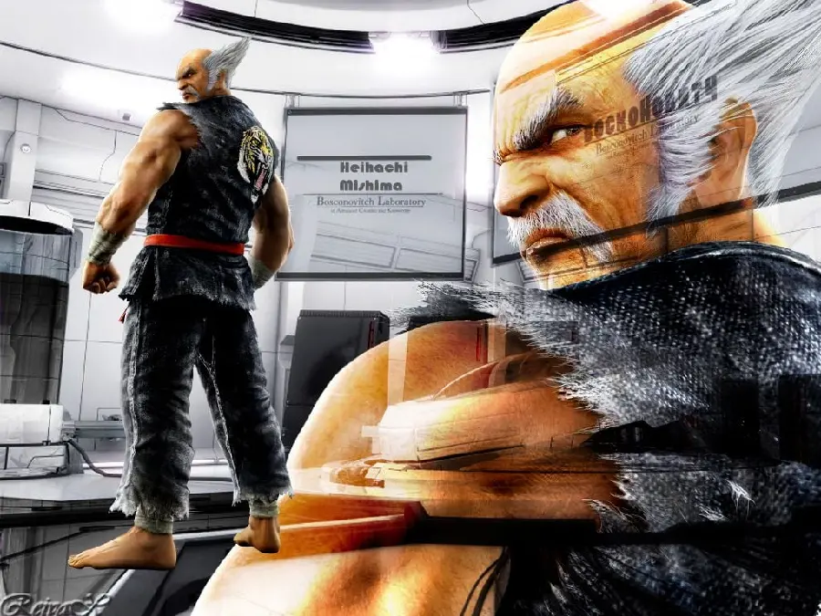 Wallpaper of the famous character of Tekken Heihachi Mishima