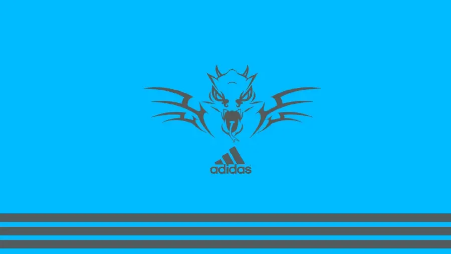 Stylish background photo of the famous and expensive Adidas original sports logo