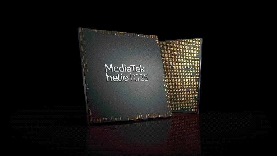 Stock photo of MediaTek chip, processor of smart and non-smart mobile phones