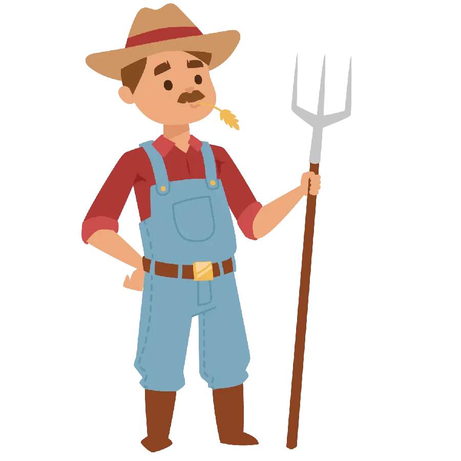 Remote graphic image and png hardworking farmer design 