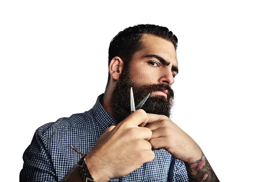 High quality cropped and PNG beard and mustache photo