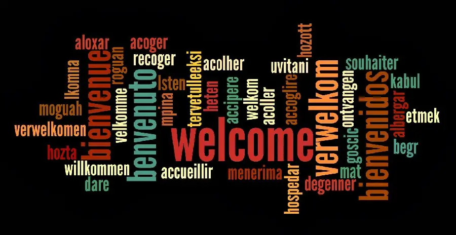 Image with the concept of translating on a black background