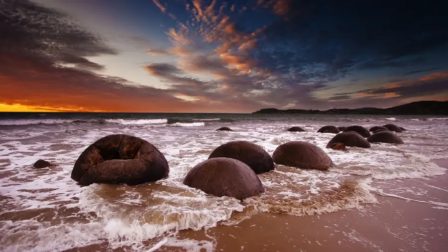 Download stylish and special sea background photo with dreamy and cool sky 