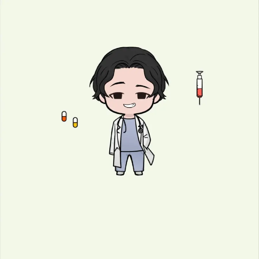 Cute graphic photo of a boy nurse, suitable for male nursing students
