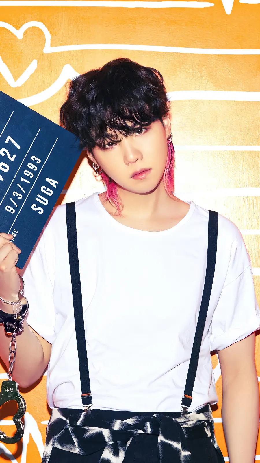 Cool profile photo of Suga, rapper of the BTS music group