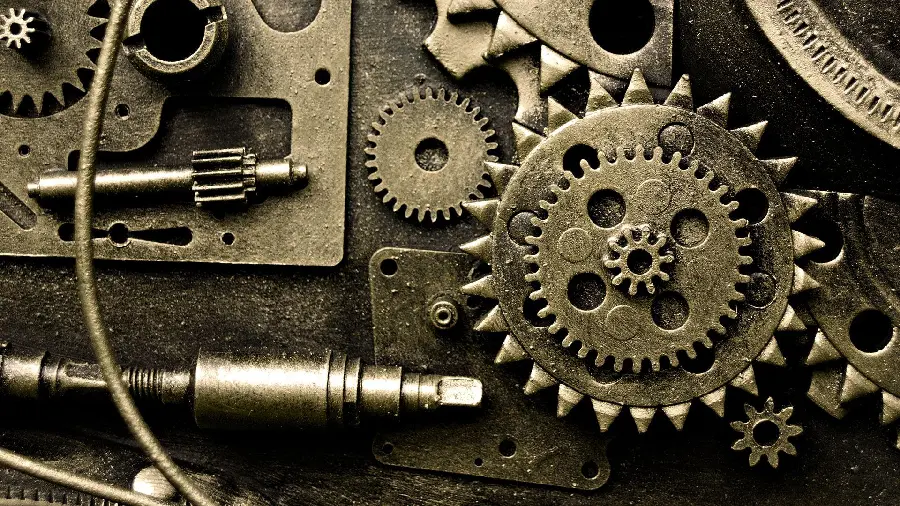 Interesting and artistic background photo with the concept of the importance of metallurgy