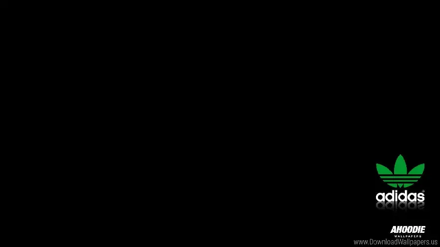 Horizontal Wallpaper with Adidas Original Design in the Corner of the Image