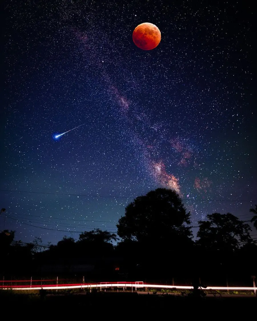 Image of a clear and starry night sky for free download