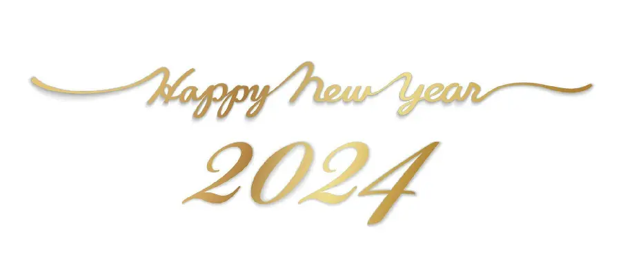 Picture of writing for congratulating the New Year and Christmas 2024