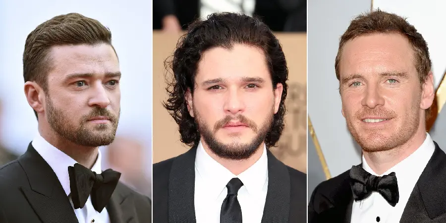 Michael Fassbender & Justin Timberlake & Kit Harington Hairstyle Photo 2024