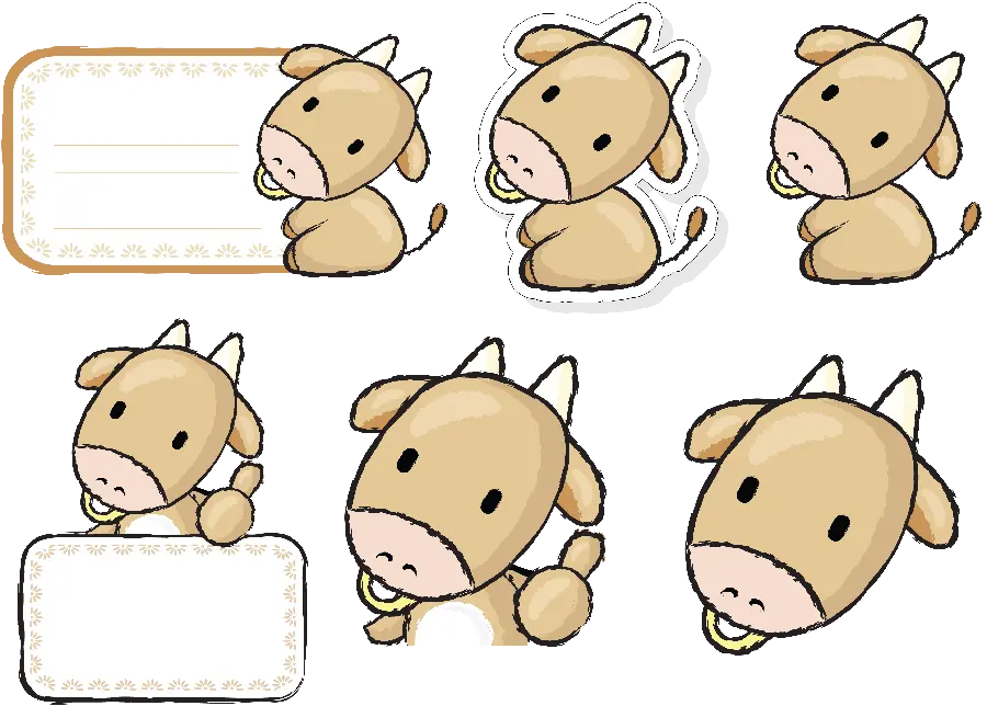 Cartoon Cow PNG Image Little Gogoli 