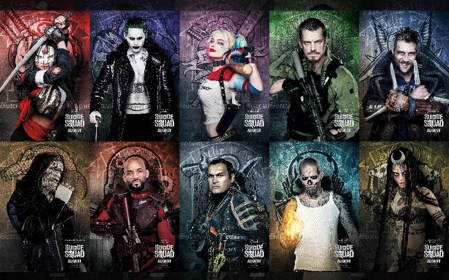 Download a selection of attractive photos from the movie Suicide Squad Suicide Squad