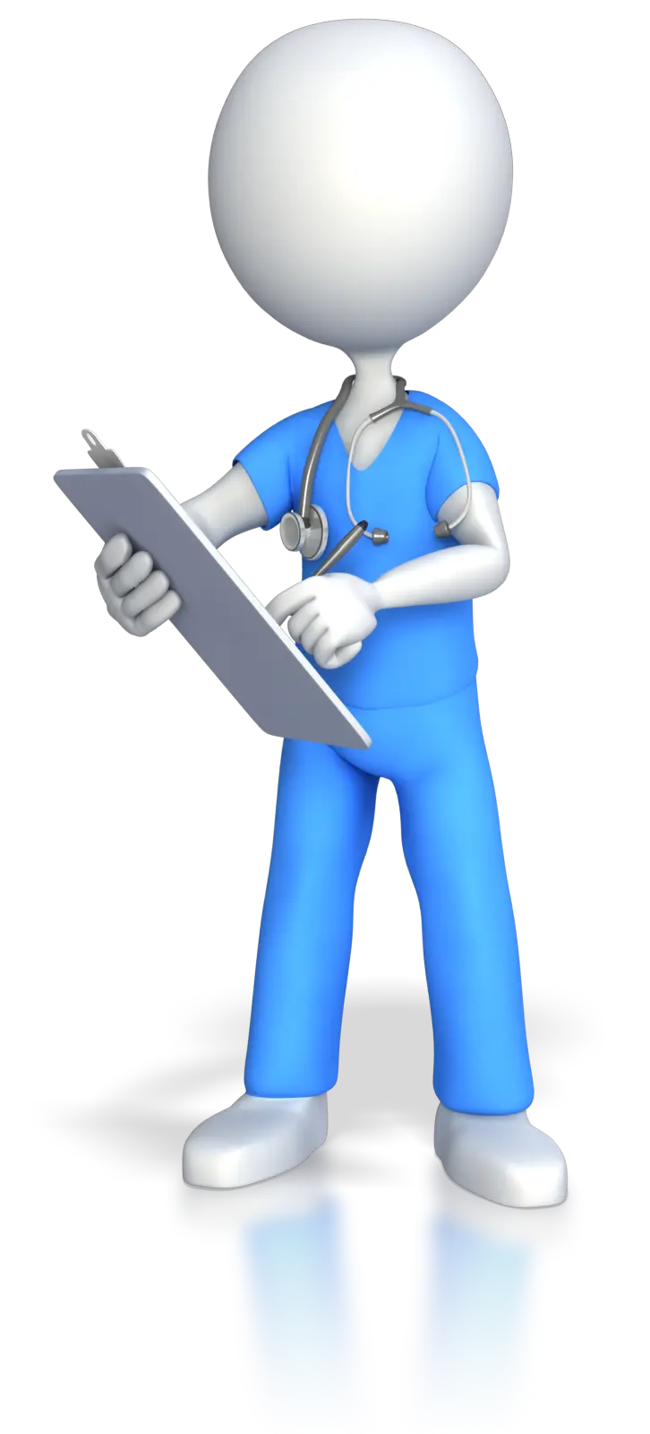 Download a teleported nurse png image without a background