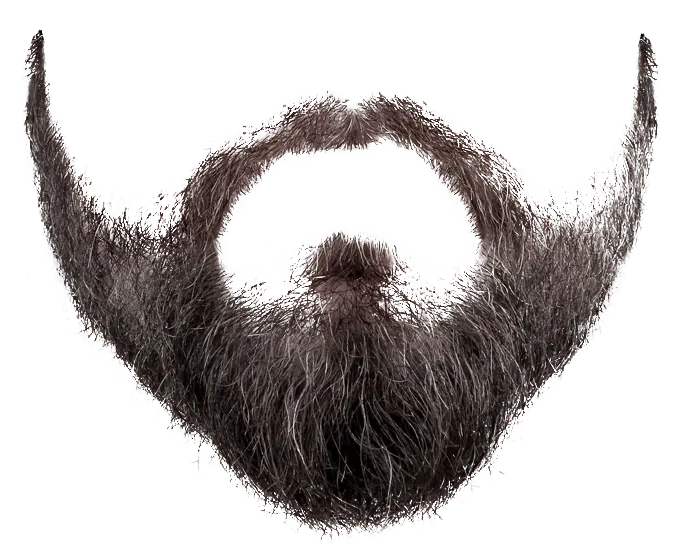 PNG and teleported PNG images of men's beard and mustache