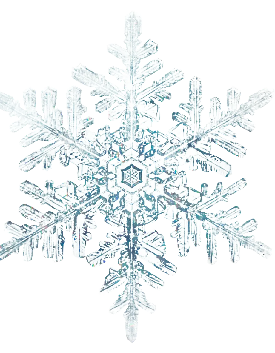 Download Blue Ice Snowflake Image in PNG Format