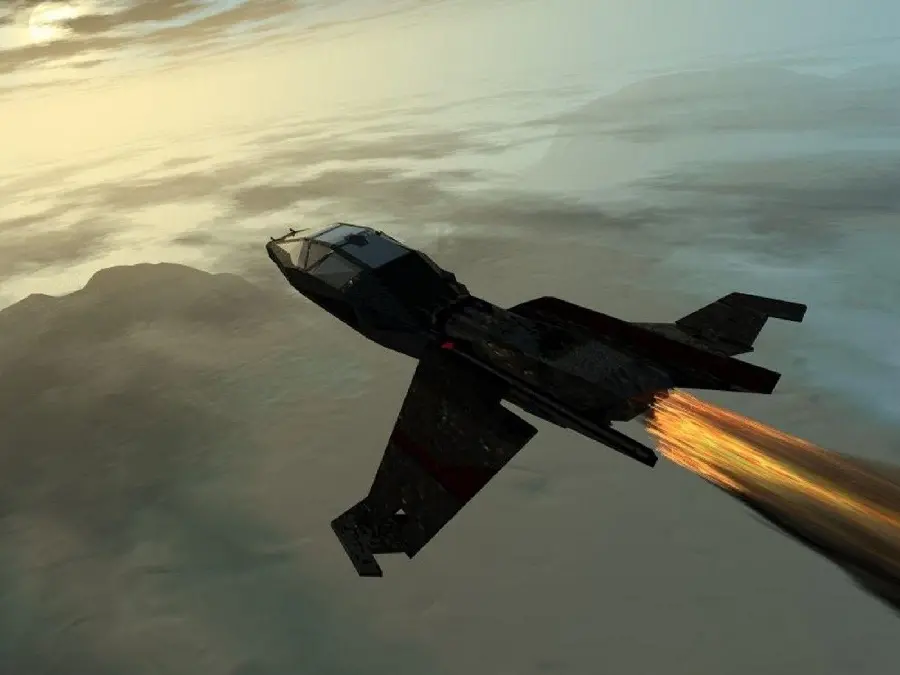 Background photo of advanced military equipment in the future of America