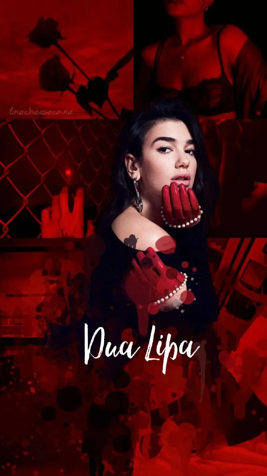Luxury background photo of Dua Lipa for Android phone
