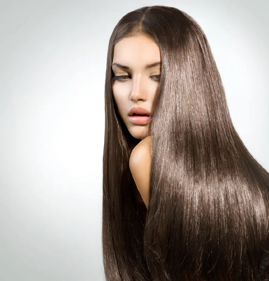 Picture of a Beautiful Girl with Long, Loose Hair