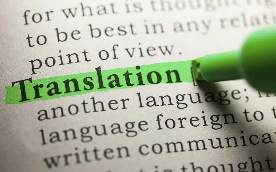 High quality green highlighted image of Translate