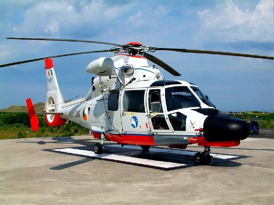 A private helicopter equipped with advanced entertainment and security systems