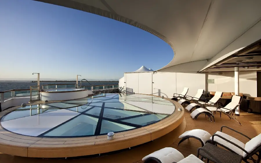 New and classy and luxurious background from the inside of a luxury cruise ship