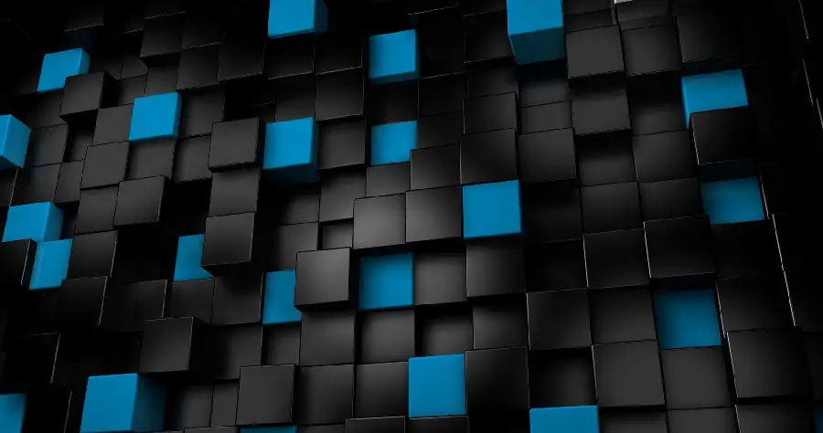 Cool 3D Building Blocks Wallpaper