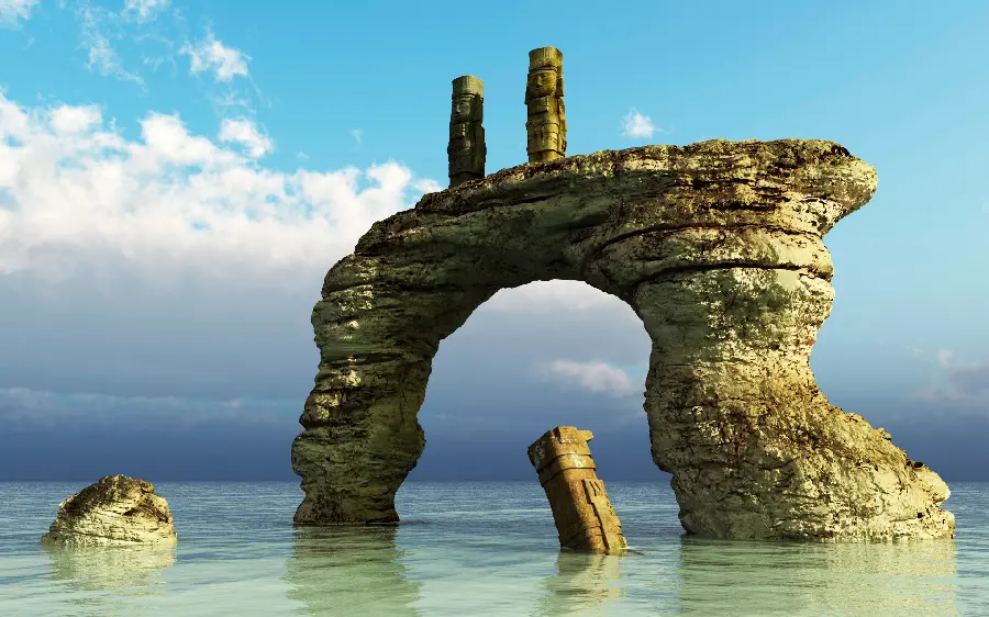 Stylish and special nature and seascape background with HD quality 