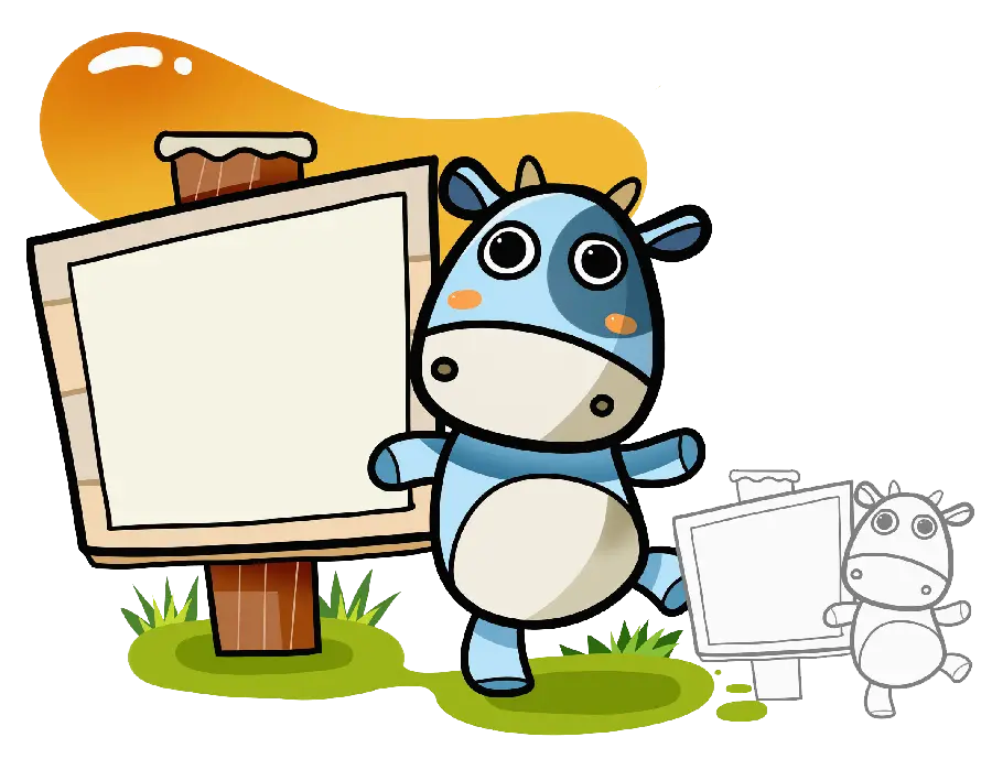 Download Cartoon Cow PNG Image Beautiful and Cute Graphics 