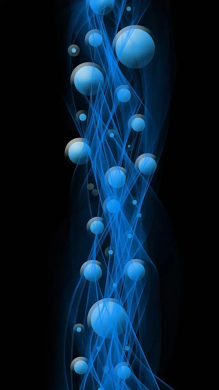 Beautiful stock on a black background with a brilliant design for iPhone from science of physics