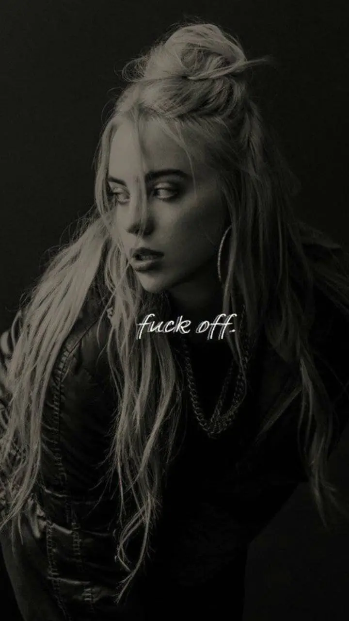 Wallpaper of Billie Eilish, winner of the famous Grammy Award