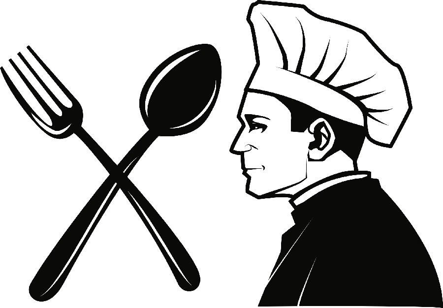 Photo png white graphic chef design 