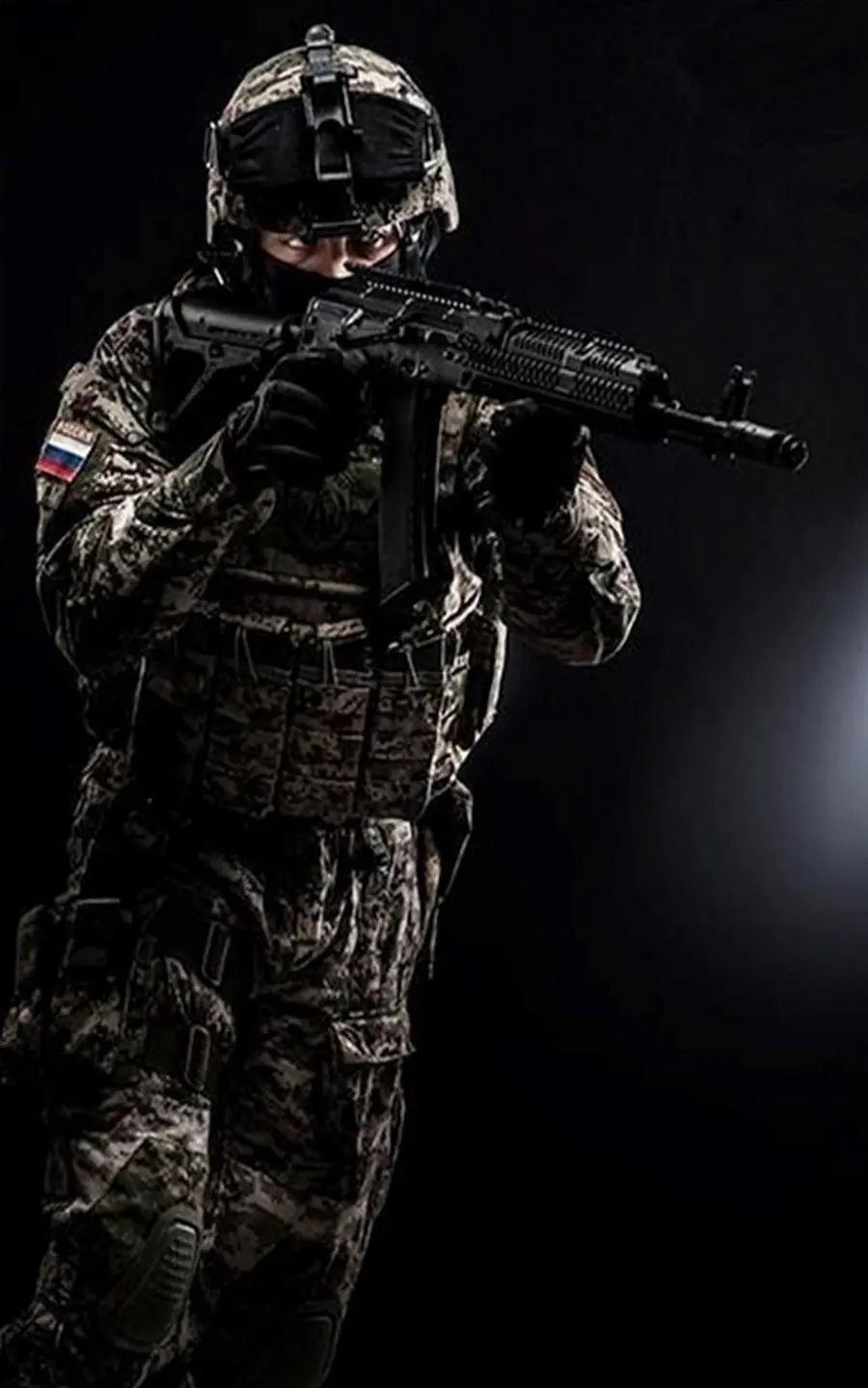 Phone background of an American military soldier