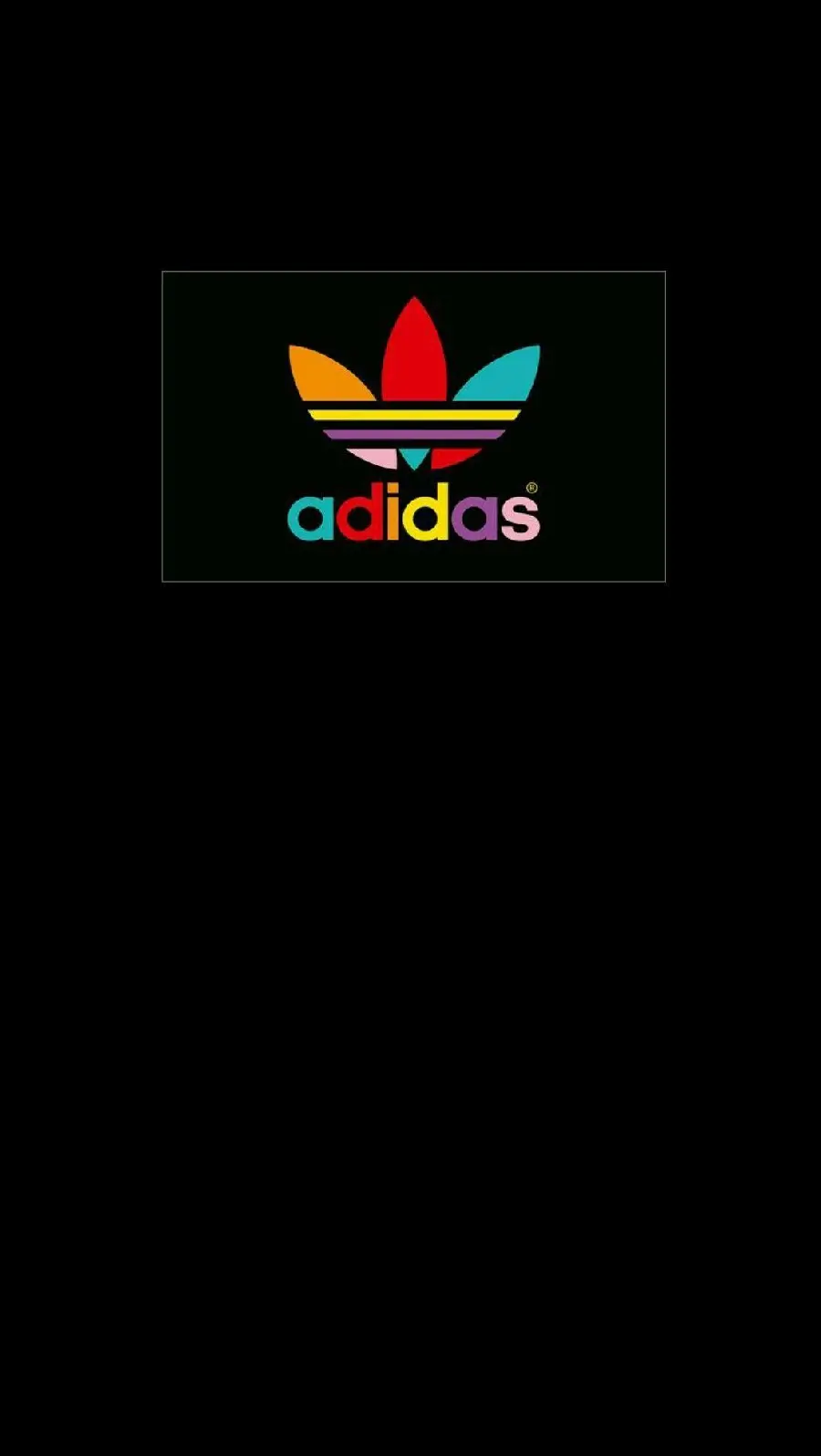 Attractive Wallpaper of the Adidas Original Sports Brand on a Black Background