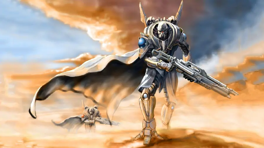 Cool and powerful robot wallpaper made for war