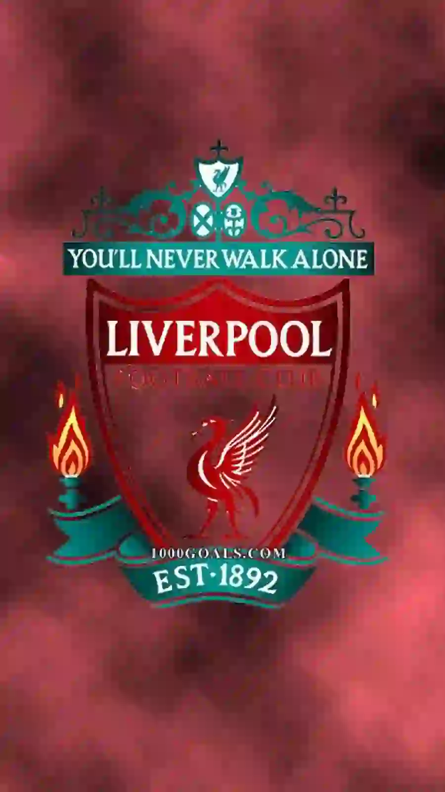 Background with Liverpool club logo design suitable for phone background