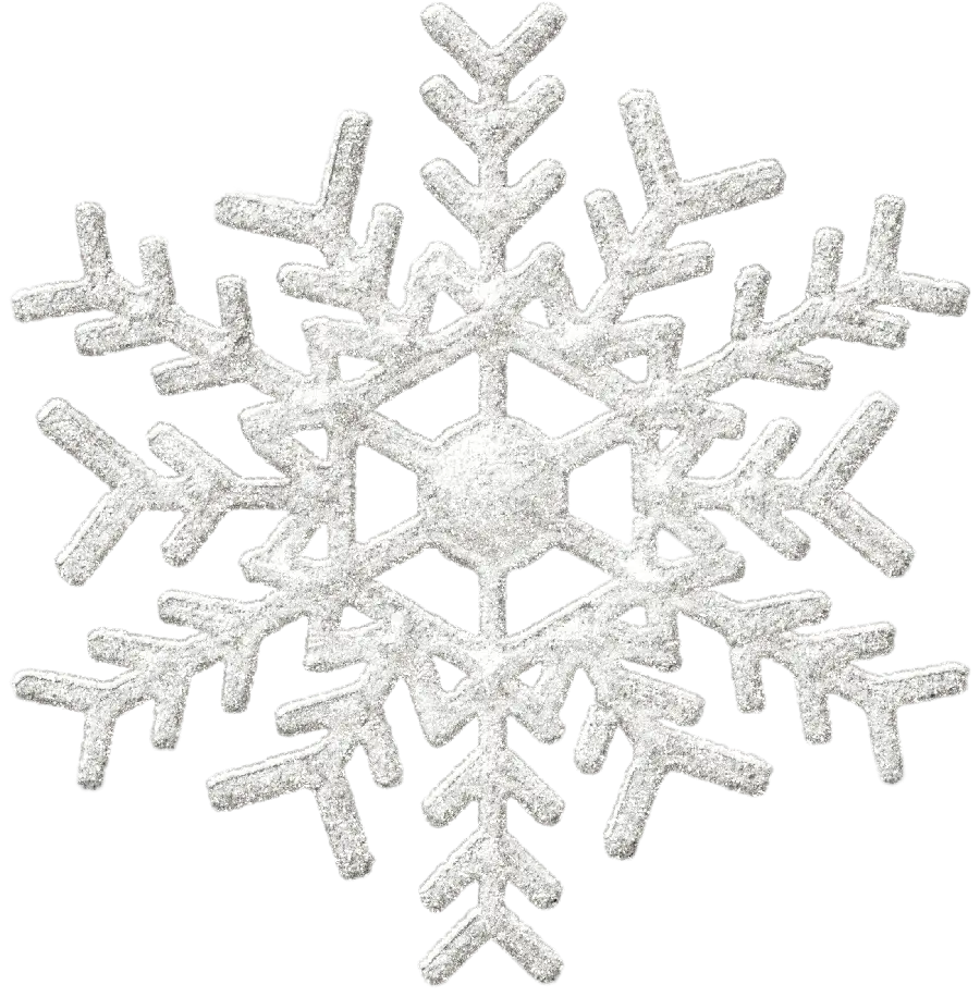 The most beautiful designed image of a snowflake PNG, silver 