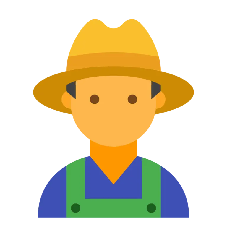 Photo PNG teleported and without background of graphic farmer